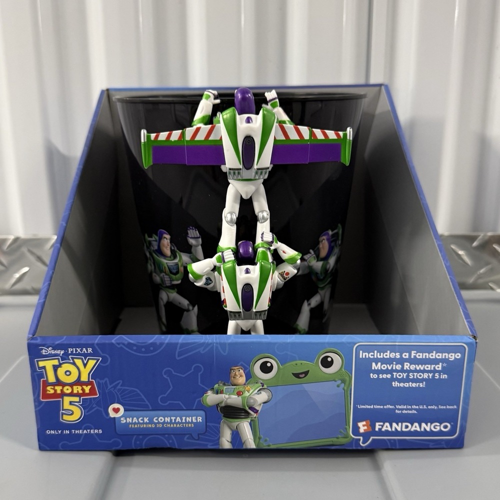Toy‎ Story 5 Buzz Lightyear Exclusive Popcorn Bucket  Display New